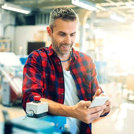 FREE Online & Mobile Banking Male Small Business Owner