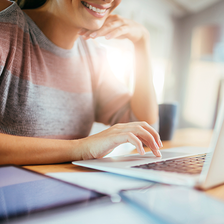 woman on laptop