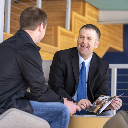 Flexible Financing Floyd Rummel with business customer