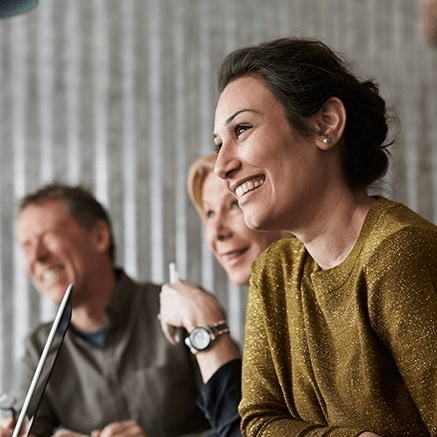 group of people smiling