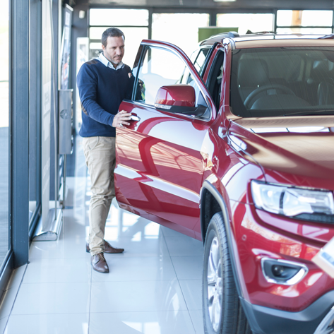 Don't finance new cars, furniture, flooring or any other major purchases.