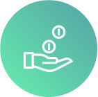 Trust Services coins dropping into hand